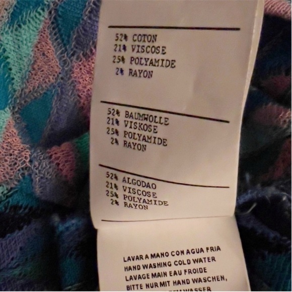 Embroidered Knit Stretch Hippie Beach Vacay Boho Festival Tunic Blue Multi - Picture 8 of 10